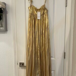 Vici Shimmering Gold Evening Gown